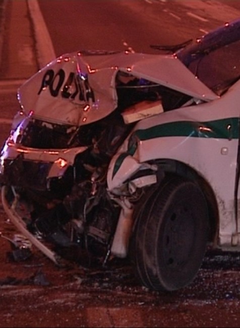 Havária policajného auta