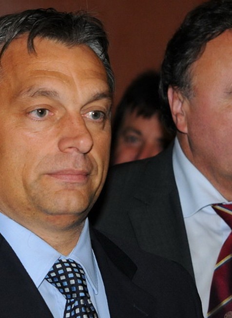 podpredseda Európskej ľudovej strany a predseda strany FIDESZ Viktor Orbán a predseda SMK Pál Csáky