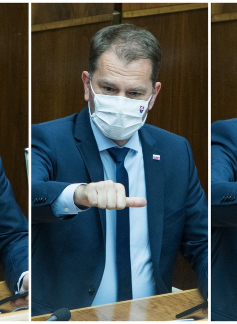 Igor Matovič - hlasovanie gesto s palcom