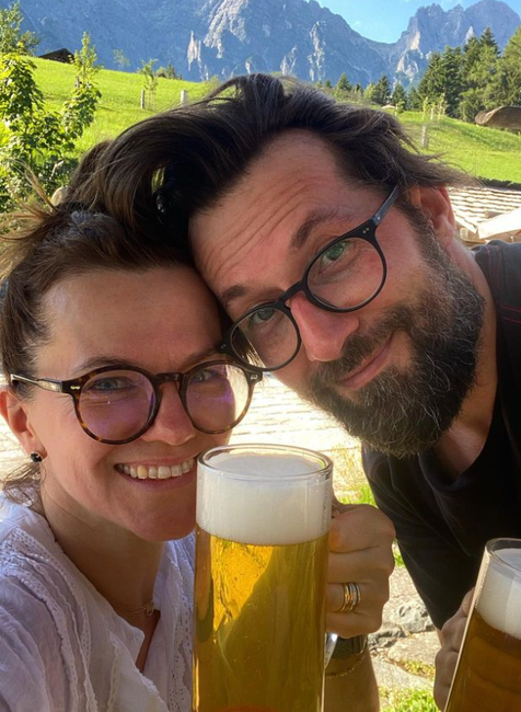 Marta Jandová s manželom  