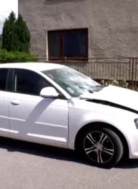 Korytárky výbuch auto 