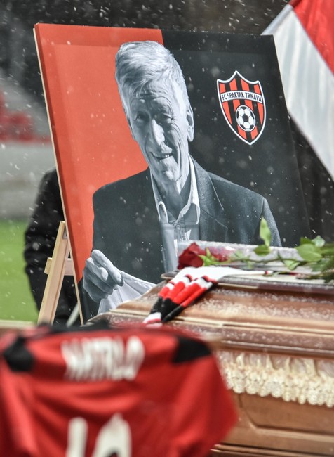 Rozlúčka s futbalistom Jozefom Adamcom