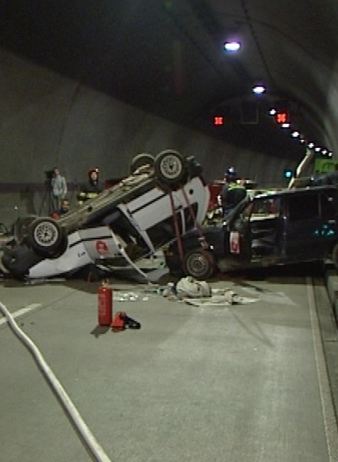 tunel Sitina hromadná havária cvičenie