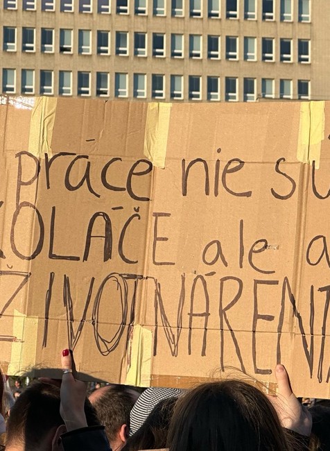Protestný pochod centrom mesta