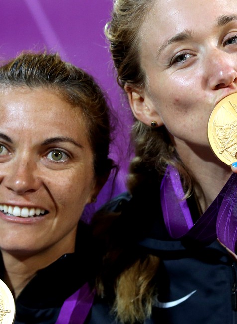 Plážový volejbal zlaté medailistky May Walsh Amerika Olympiáda