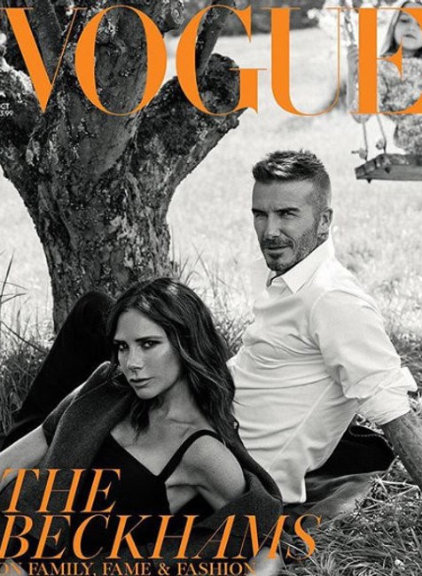 Beckhamovci na titulke Vogue