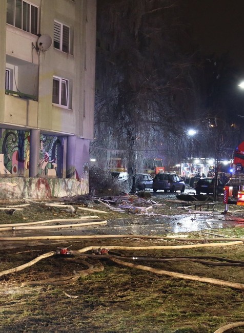 Škody po výbuchu v Prešove 