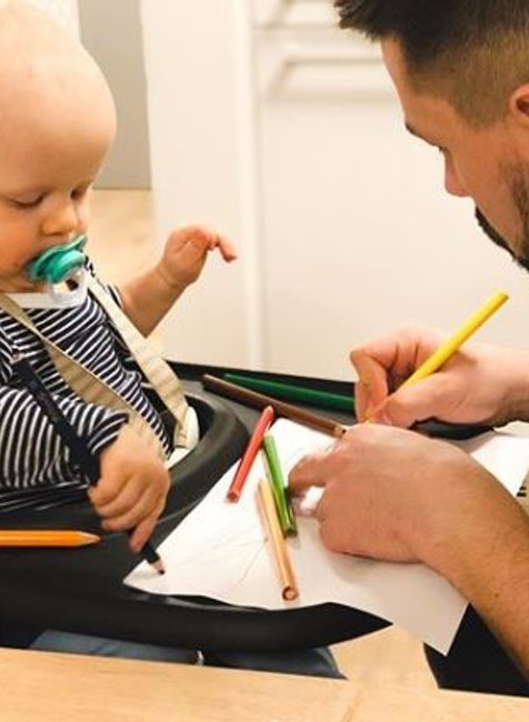 Adam Ďurica so synom Timom