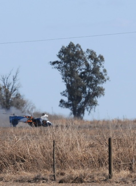 Pilot prežil horiace lietadlo 2