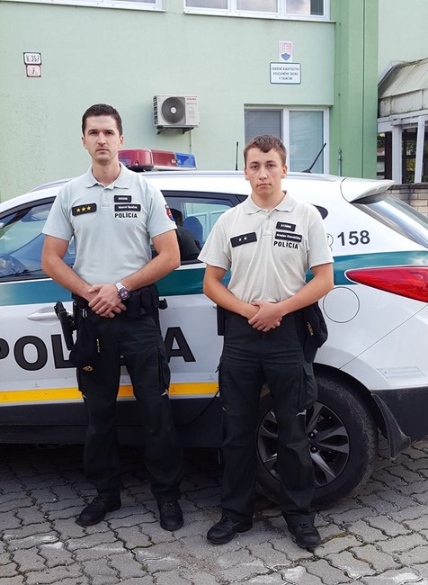 pôrod polícia sprievod Trenčín