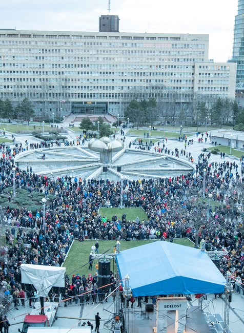 Bratislava - Spomienkové zhromaždenia za Jána a Martinu 