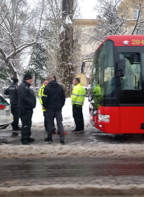 Zasnežená Bratislava 