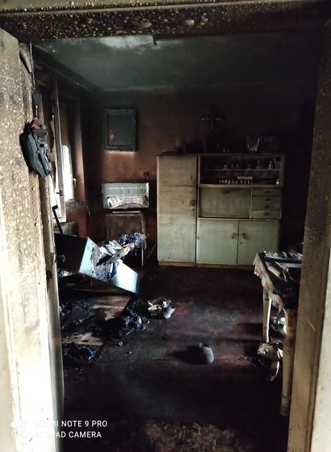 Požiar rodinného domu v Komjaticiach