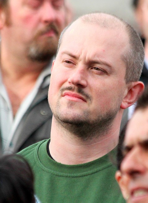 Marián Kotleba v dave detail tváre