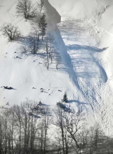 hory kopec lavína il