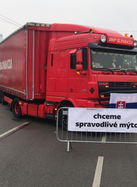 Štrajk autodopravcov 