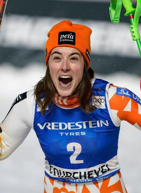 Petra Vlhova po 30. víťazstve vo Svetovom pohari, slalom Courchevel 21.12.2023