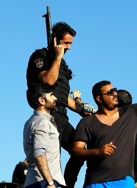 Turecko selfie s policajtom