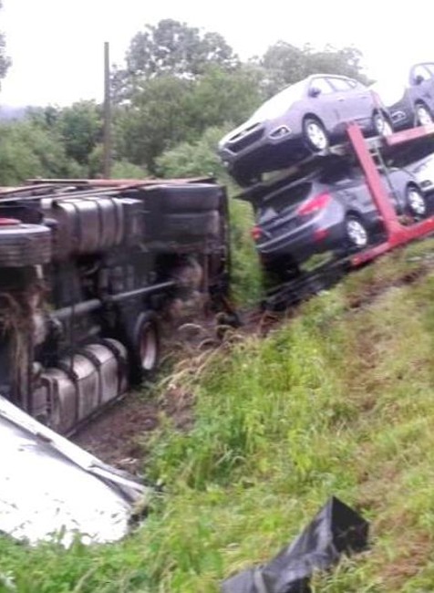 Nehoda kamión Kysuce cesta