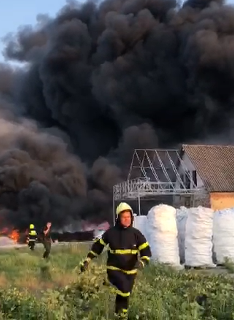 Požiar v Palárikove