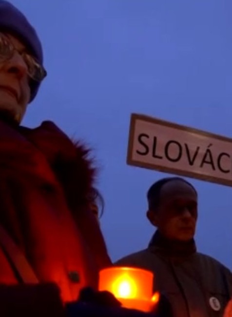 Zhromaždenie Trenčín - Rok po vražde Jána Kuciaka a Martiny Kušnírovej