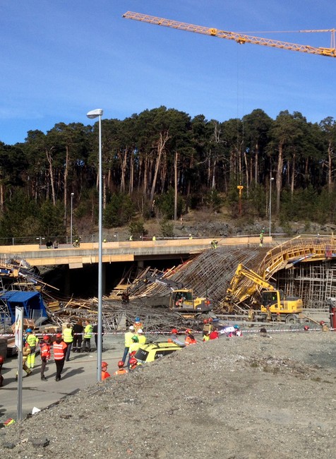 Nórsko, Trondheim, pád mosta