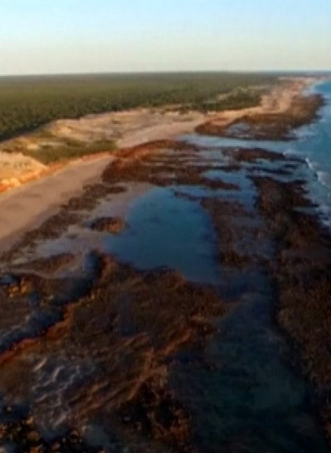 Austrália stopy dinosaurus 1