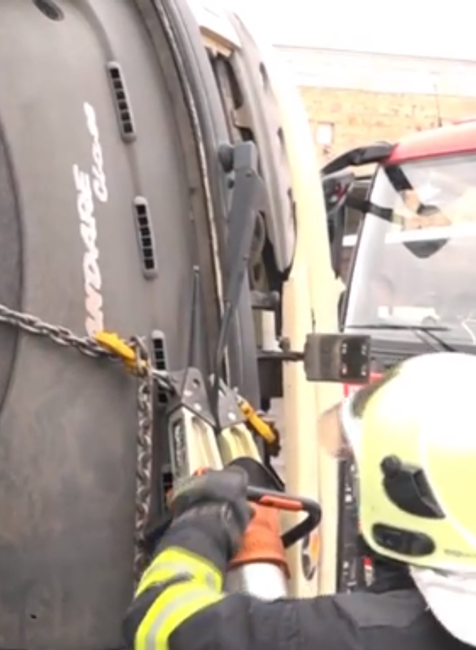 Nácvik záchrany z autobusu