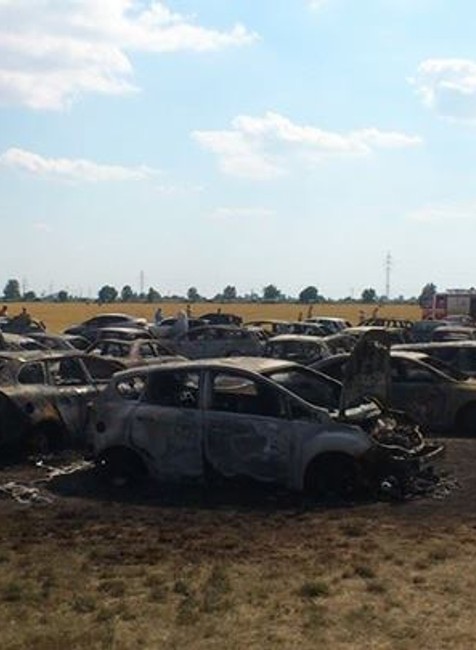 Vincov les - požiar áut 7