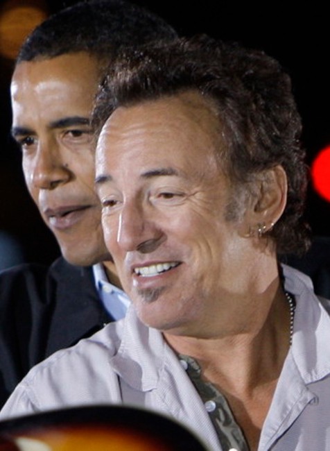 Barack Obama a Bruce Springsteen spoločne na mítingu