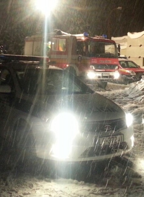 Pád strechy Levoča sneh