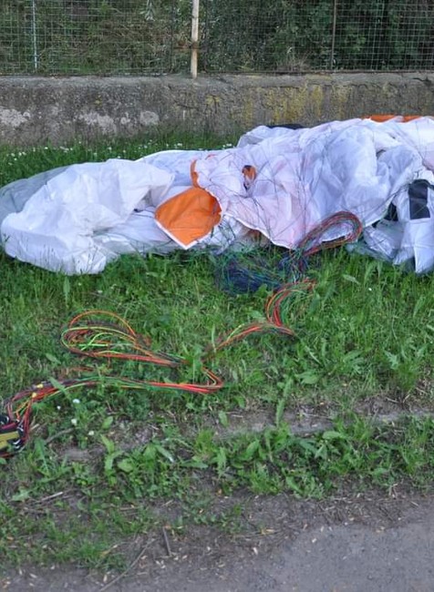 Paraglajdista nehoda