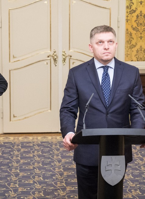 Andrej Danko, Robert Fico, Béla Bugár 