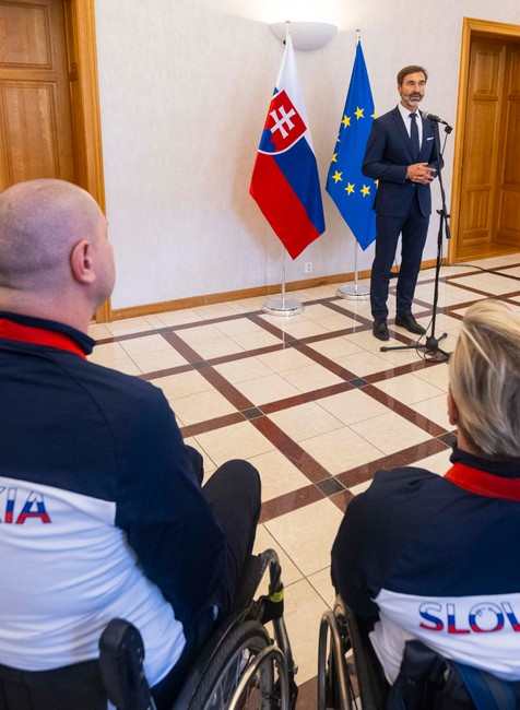 Prijatie slovenských paralympionikov