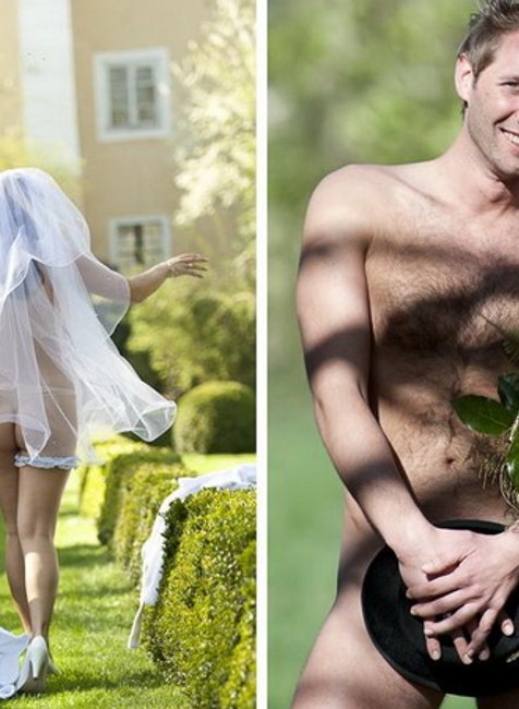 Svadba naháčov v rakúskom Feldkirchene