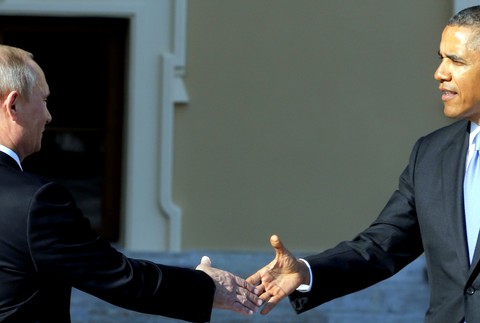 Obama Putin ruky