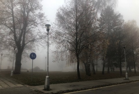 V Martine vypukol požiar skládky uhlia. Viditeľnosť v okolí je takmer nulová