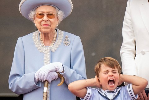 Princ Louis s kráľovnou