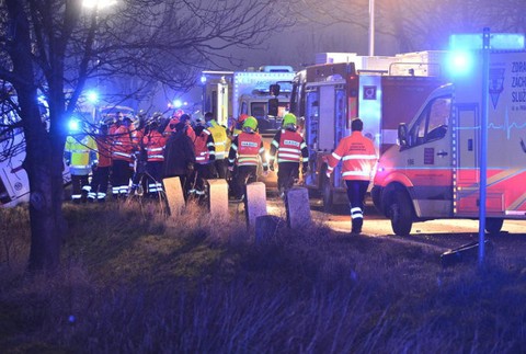 Nehoda autobusu pri Prahe