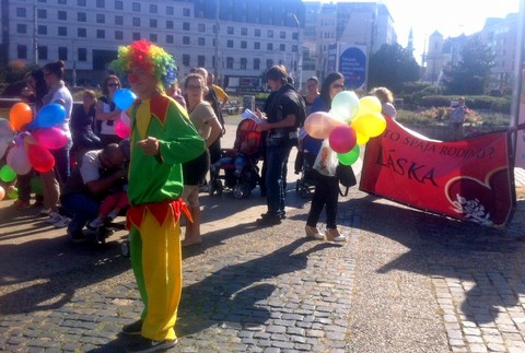 protest pochybné adopcie Bratislava