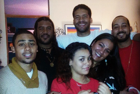 Bert Belasco s rodinou