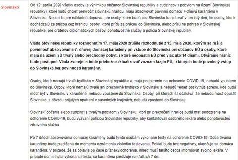 Slovinsko vstup do krajiny