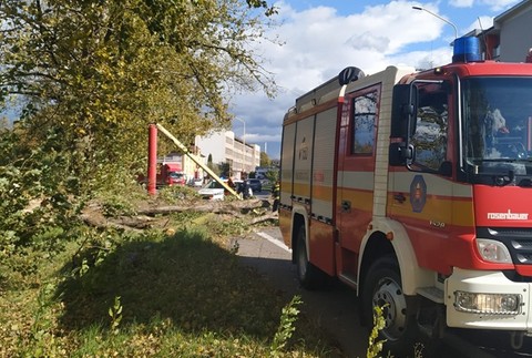 Takto vietor vyčíňal v Ružomberku 