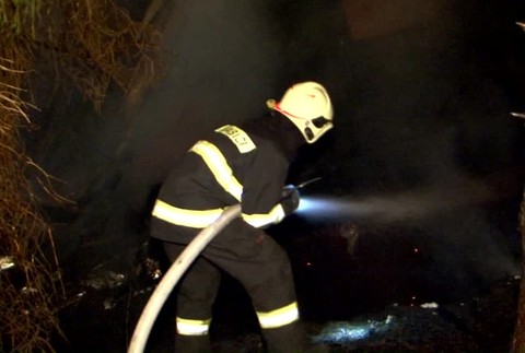 Požiar drevenej chaty629