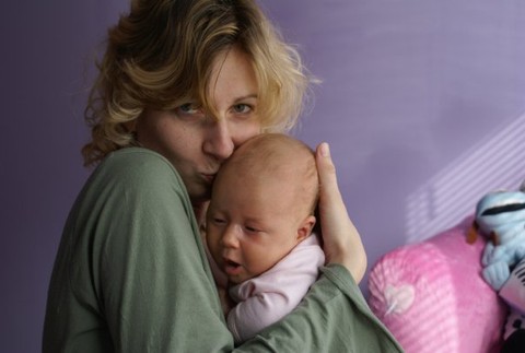 Barbora Jánošová a jej dieťa