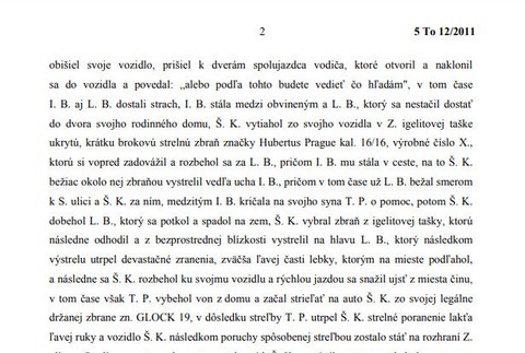 Uznesenie v prípade vraždy exprimátora Basternáka 