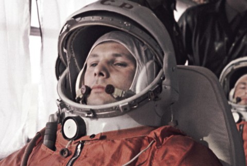 Sovietsky kozmonaut Jurij Alexejevič Gagarin