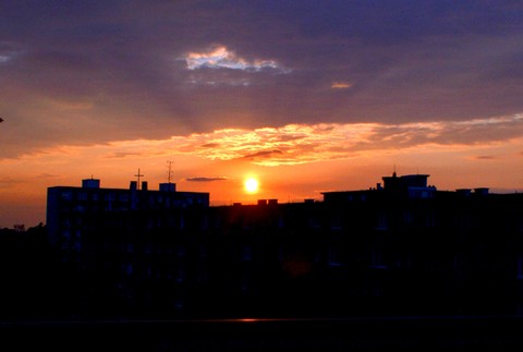 Krásny východ slnka