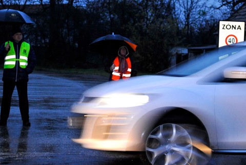 Dunajská Lužná - blokáda ulíc 3