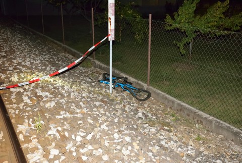 Zrážka cyklistu s vlakom